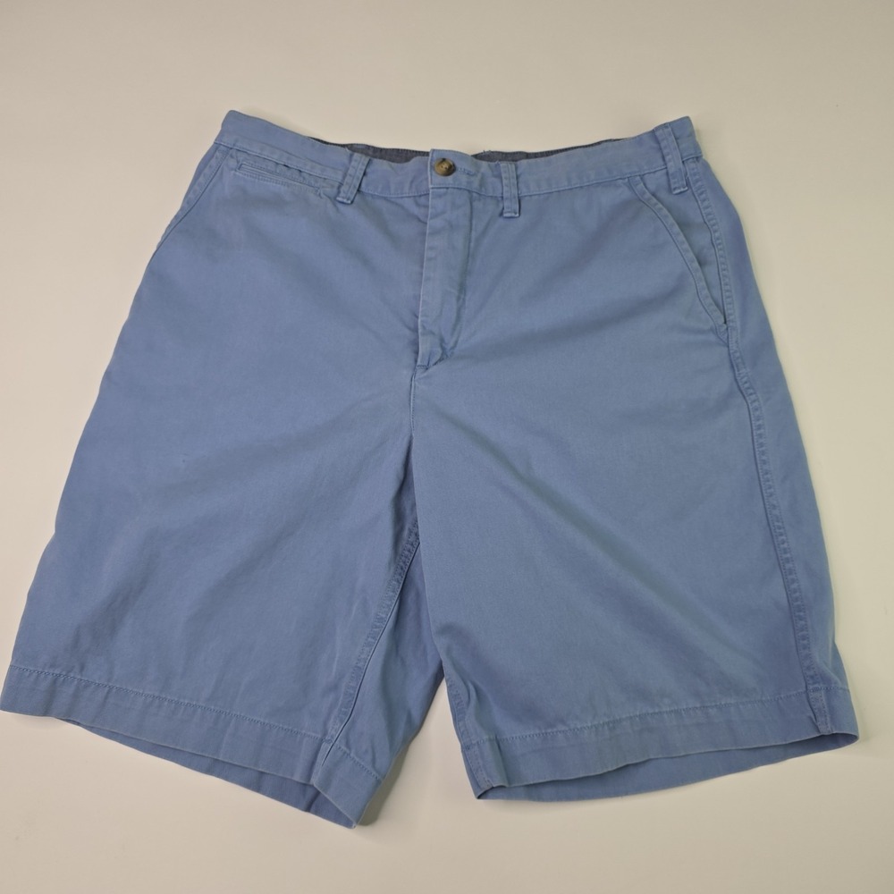 Polo Ralph Lauren‎ Men's Size 33 Relaxed Fit Blue Cotton Chino Shorts Casual